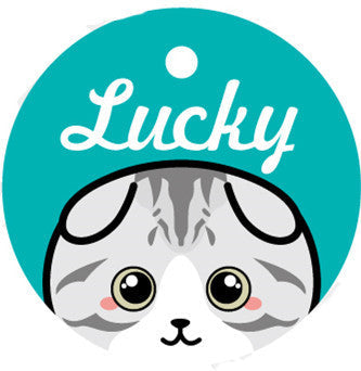 HKM-808147 Custom Acrylic Pet Name Plate with Bell and Collar Connection - 32cm