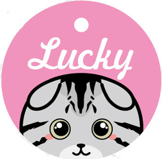 HKM-808147 Custom Acrylic Pet Name Plate with Bell and Collar Connection - 32cm
