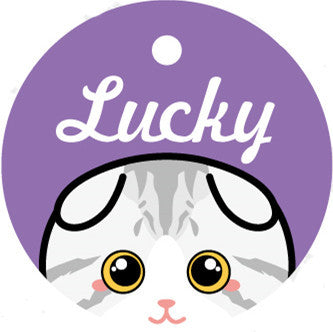HKM-808147 Custom Acrylic Pet Name Plate with Bell and Collar Connection - 32cm