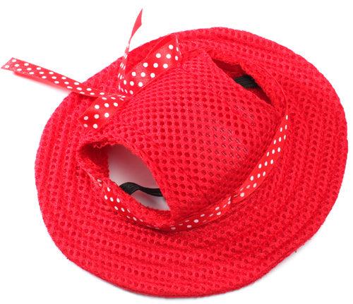 HKM-808403 Breathable Pet Dog Sun Hat in Various Colors for Small and Medium Breeds