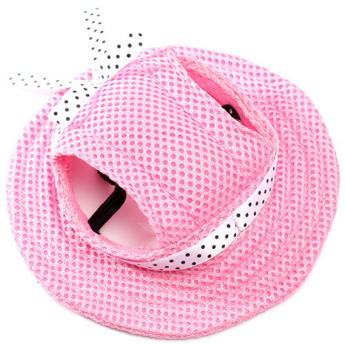 HKM-808403 Breathable Pet Dog Sun Hat in Various Colors for Small and Medium Breeds