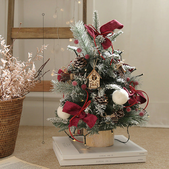 HKM-808403 Christmas Tree with Lights - Various Sizes and Snow or Traditional Styles in PE Material