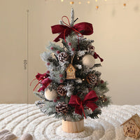 HKM-808403 Christmas Tree with Lights - Various Sizes and Snow or Traditional Styles in PE Material