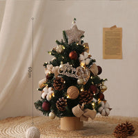 HKM-808403 Christmas Tree with Lights - Various Sizes and Snow or Traditional Styles in PE Material