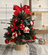 HKM-808403 Christmas Tree with Lights - Various Sizes and Snow or Traditional Styles in PE Material
