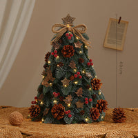 HKM-808403 Christmas Tree with Lights - Various Sizes and Snow or Traditional Styles in PE Material