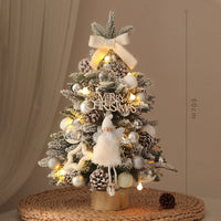 HKM-808403 Christmas Tree with Lights - Various Sizes and Snow or Traditional Styles in PE Material