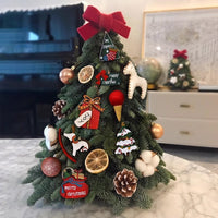 HKM-808403 Christmas Tree with Lights - Various Sizes and Snow or Traditional Styles in PE Material