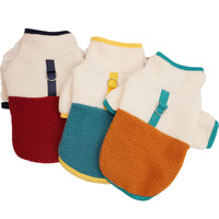 HKM-808595 Comfortable Berber Fleece Pet Sweatshirt for Autumn and Winter in Caramel, Wine Red, and Dark Green