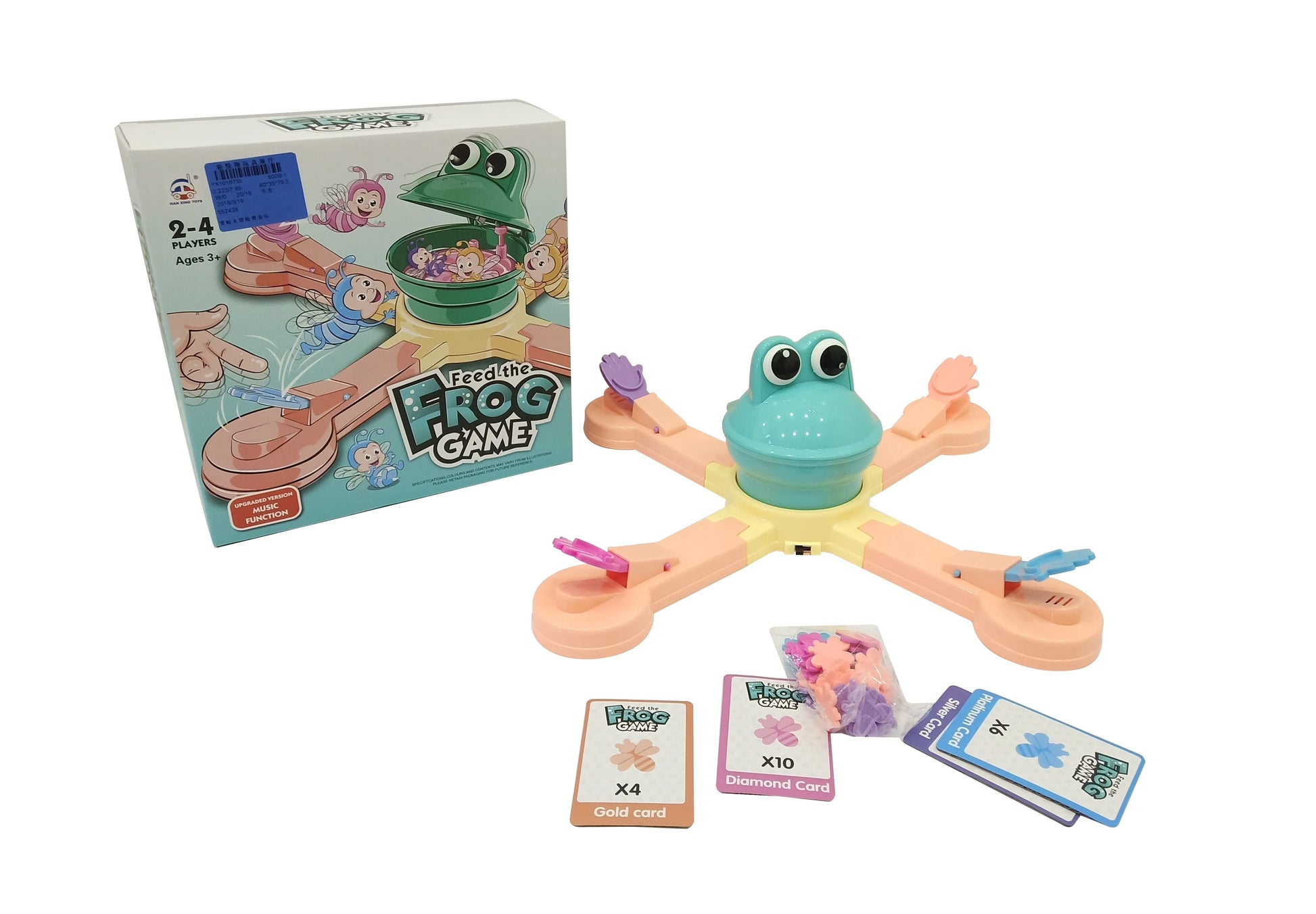 HKM-808595 Electric Frog Feeding Adventure Game for Kids - Fun Family Activity Toy