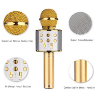 HKM-808659 Portable Bluetooth Wireless Microphone for Music Playback and Singing at Home