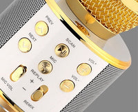HKM-808659 Portable Bluetooth Wireless Microphone for Music Playback and Singing at Home