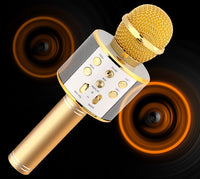 HKM-808659 Portable Bluetooth Wireless Microphone for Music Playback and Singing at Home