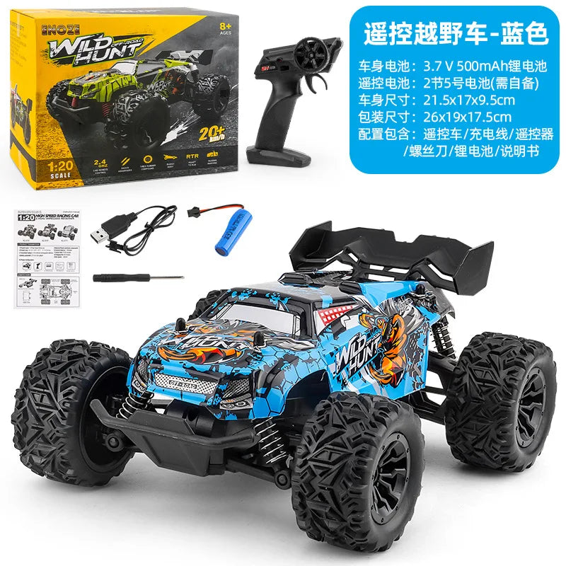 HKM-808787 1/20 Scale Off-Road 4WD Remote Control Truck - High-Speed Racing Car for Kids