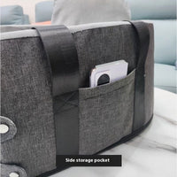 HKM-808979 Portable Pet Carrying Bag with Comfortable Car Bed for Pets up to 8kg - Dark Gray Design