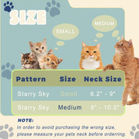HKM-808979 Soft Cat Recovery Collar for Small to Medium Cats - Adjustable Protective Neck Cone After Surgery