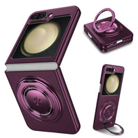 HKM-809043 Samsung Z Flip6 Magnetic Folding Phone Case with Strong Grip and Shockproof Design