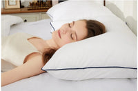 HKM-809235 Cervical Spine Support Pillow for Single Adults - Square Shape, Washable Fiber Filling
