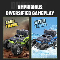HKM-809363 Amphibious Remote Control Truck with Water Spraying Function for Indoor and Outdoor Fun