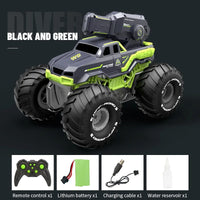 HKM-809363 Amphibious Remote Control Truck with Water Spraying Function for Indoor and Outdoor Fun