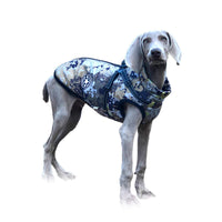 HKM-809427 Winter Warm Waterproof Big Dog Jacket in Forest Green, Reflective Cotton-Padded Coat for Large Pets