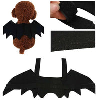 HKM-809555 Halloween Black Felt Bat Wings for Pet Decoration, 45x16cm
