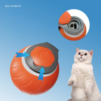 HKM-809555 Speedy Tail Cat Toy,Interactive Cat Toy For Indoor Cats,Cat Ball Toy,Interactive Cat Toy Ball,Two Speed Adjustment,USB Rechargeable