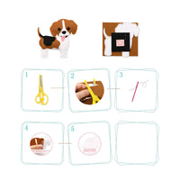 HKM-809619 DIY Children's Educational Sewing Kit - Forest Series Cotton Felt Craft Materials