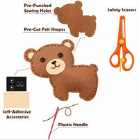 HKM-809619 DIY Children's Educational Sewing Kit - Forest Series Cotton Felt Craft Materials