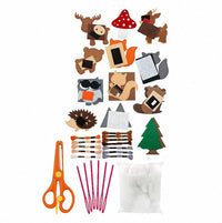 HKM-809619 DIY Children's Educational Sewing Kit - Forest Series Cotton Felt Craft Materials