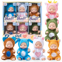 HKM-809619 Interactive Mini Bionic Doll Set - Cute PVC Cartoon Baby Dolls for Kids