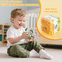 HKM-809747 2-in-1 3D Maze Magic Cube Stress Relief Fidget Toy for Kids - Multi-Color Labyrinth Puzzle