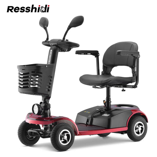 KTX-809811 24V 350W Electric Mobility Scooter for Easy Off-Road Travel, 4-Wheel Design, 20KM Range, Foldable and Unisex