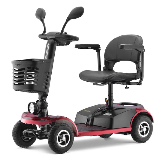 KTX-809811 24V 350W Electric Mobility Scooter for Easy Off-Road Travel, 4-Wheel Design, 20KM Range, Foldable and Unisex