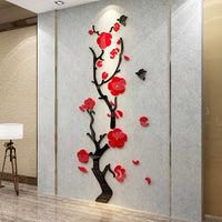 HKM-809875 Oversized Floral Acrylic Wall Stickers for Porch Decoration