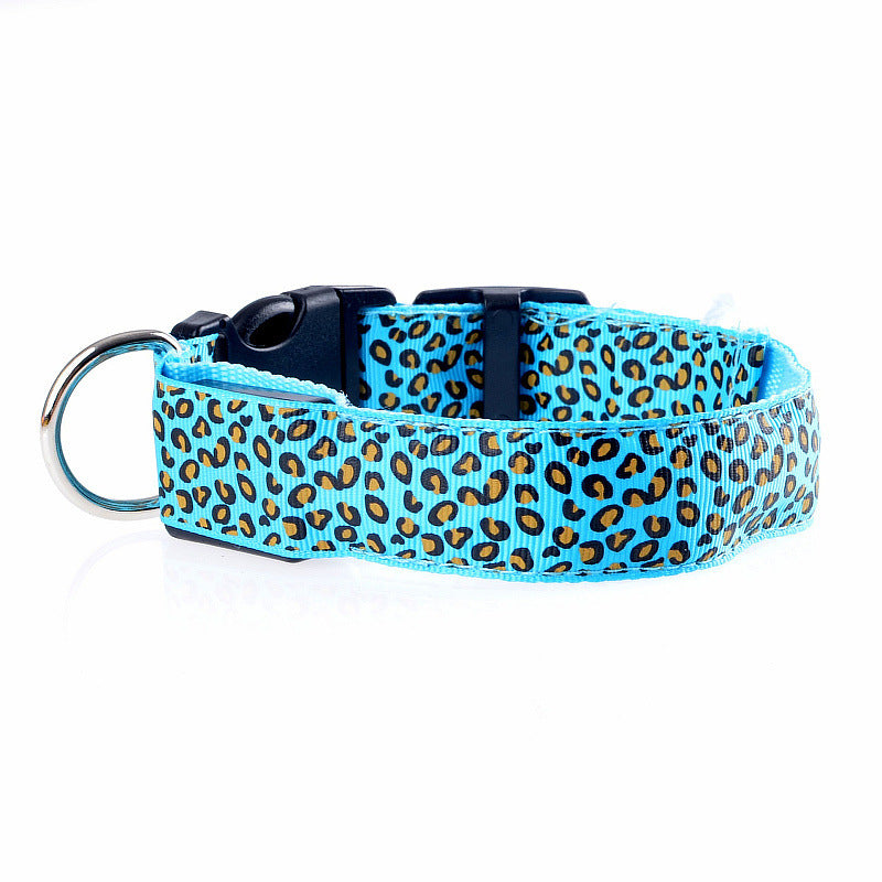 HKM-809939 Rechargeable LED Dog Collar with Adjustable Sizing for Small to Large Dogs