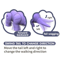HKM-810195 Interactive Cartoon Dinosaur Voice-Controlled Crawler Toy for Kids - Musical Educational Dino Toy