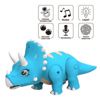 HKM-810195 Interactive Cartoon Dinosaur Voice-Controlled Crawler Toy for Kids - Musical Educational Dino Toy