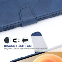 HKM-810195 Magnetic Clamshell Phone Case for iPhone 12 Series - Solid Color Design