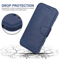 HKM-810195 Magnetic Clamshell Phone Case for iPhone 12 Series - Solid Color Design