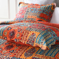 HKM-810259 Cotton Quilted Air Conditioning Quilt Set with Pillowcases - Multi-Season Use, Easy Care