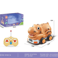 HKM-810515 Mini Rubber Animal RC Car Toy for Kids, Soft Shell Remote Control Car, Indoor-Outdoor Fun