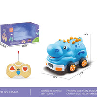 HKM-810515 Mini Rubber Animal RC Car Toy for Kids, Soft Shell Remote Control Car, Indoor-Outdoor Fun
