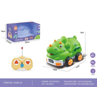 HKM-810515 Mini Rubber Animal RC Car Toy for Kids, Soft Shell Remote Control Car, Indoor-Outdoor Fun