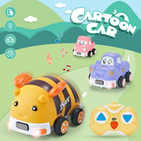 HKM-810515 Mini Rubber Animal RC Car Toy for Kids, Soft Shell Remote Control Car, Indoor-Outdoor Fun
