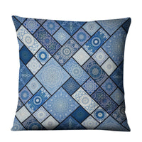 HKM-810643 Geometric Linen Cushion Cover - 45x45cm, Filling Not Included