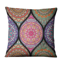 HKM-810643 Geometric Linen Cushion Cover - 45x45cm, Filling Not Included
