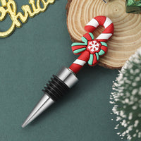 HKM-810707 Christmas Cork Wine Stopper – Aluminum Alloy & PVC – Festive Party Essential