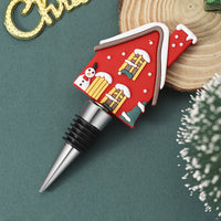 HKM-810707 Christmas Cork Wine Stopper – Aluminum Alloy & PVC – Festive Party Essential
