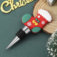 HKM-810707 Christmas Cork Wine Stopper – Aluminum Alloy & PVC – Festive Party Essential